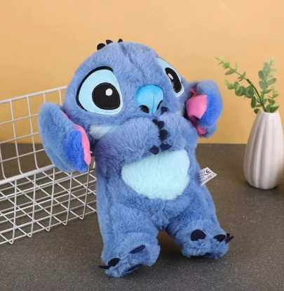 Stitch Plush Doll Baby Sleeping Companion with Sound, Light, and Air Bag - Kawaii Breathing Toy Gift